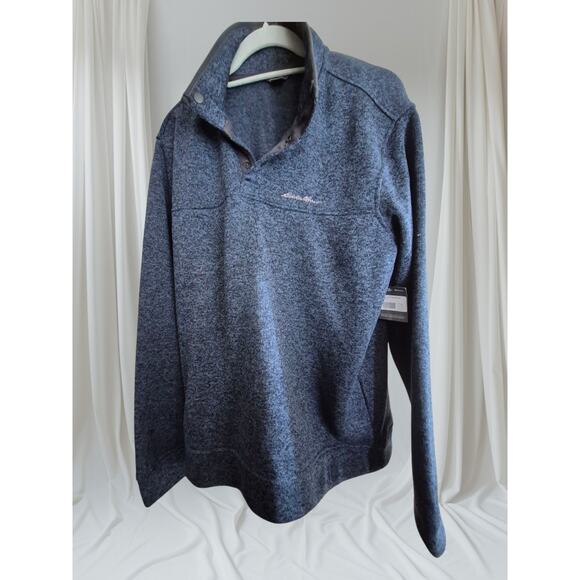 Eddie Bauer Men's Radiator Fleece NWT Size Large Style 0242 Blue Speckled Gorp - Picture 6 of 9